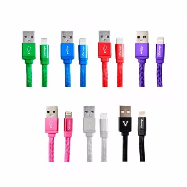 CABLE GINGA DE DATOS Y CARGADOR  IPHONE 6 VARIOS COLORES