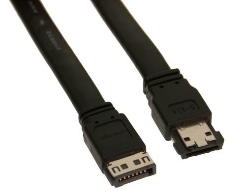 CABLE SATA EXTERNO ESATA A ESATA NEGRO