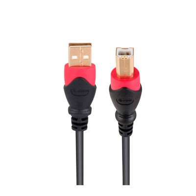CABLE STEREN USB A USB TIPO B DE 7,2 M REFORZADO CON CONECTORES DORADOS, USB-4905