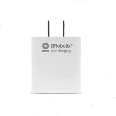 CARGADOR BROBOTIX DE PARED, DUAL 1 PUERTO USB-A Y 1 USB-C, CARGA RAPIDA, BLANCO, 600052