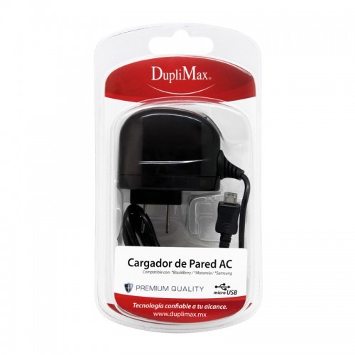 CARGADOR DUPLIMAX DE PARED PARA SMARTPHONE MICRO USB DUP951