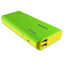 CARGADOR PORTATIL ADATA PT100 VERDE-AMARILLO