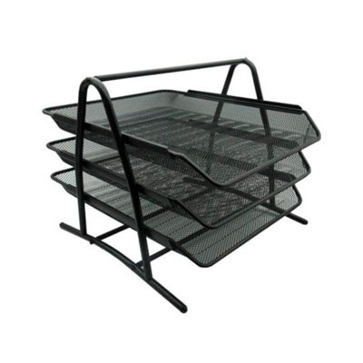 CHAROLA ORGANIZADORA NEXTEP MALLA METALICA, 3 NIVELES, OFICIO, NE-162