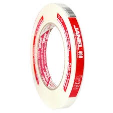 CINTA ADHESIVA JANEL 12MM X 50M DOBLE CAPA POLIESTER 400
