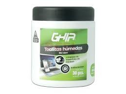 COMPUTOALLAS GHIA TOALLAS HUMEDAS ANTIBACTERIALES C/30