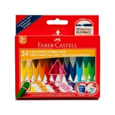 CRAYONES FABER JUMBO GRIP C/24