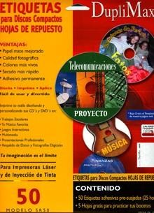 ETIQUETAS DUPLIMAX DUP012 PARA CD