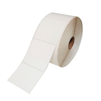 ETIQUETAS TRANSFER TERMICAS 2 X 2 EN BLANCO C/1000 ETIQUETAS