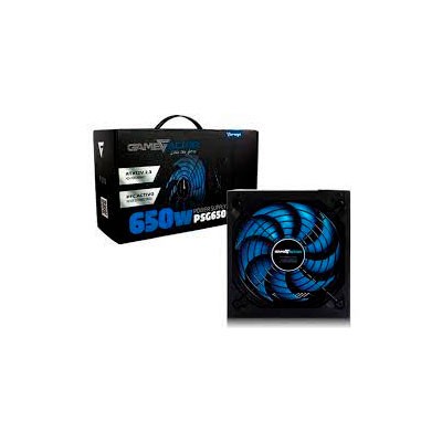 FUENTE DE PODER GAME FACTOR PSG650 80 PLUS BRONZE, 20+4 PINES, 120MM, 650W