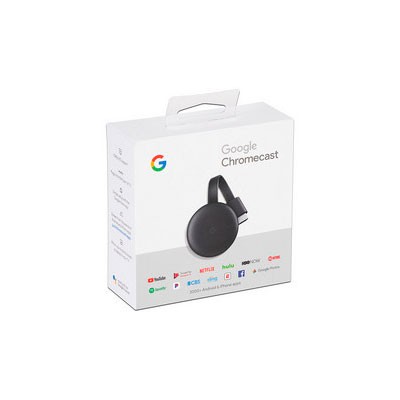 GOOGLE CHROMECAST GEN3, FULL HD, WIFI, HDMI, NEGRO, GA00439-LA