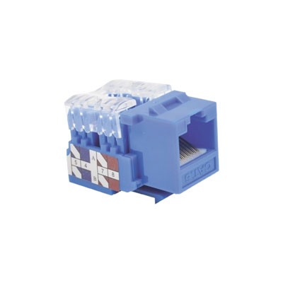 JACK LINKEDPRO UTP CAT6 TIPO IDC DUAL AZUL LPKJ601BU