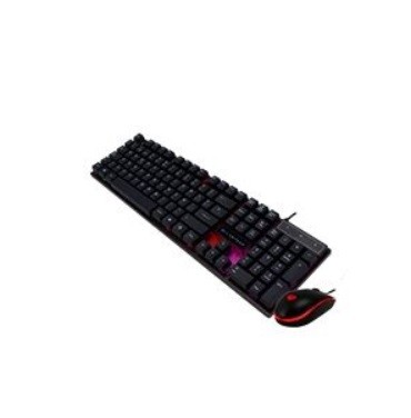 KIT GAMER BALAM RUSH TECLADO Y RATON VORTEX ALAMBRICO, LED, NEGRO BR-931380