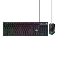 KIT GAMER YEYIAN TECLADO Y RATON PHOENIX SERIES 2000, NEGRO, ALAMBRICO LED RGB YKP-20704