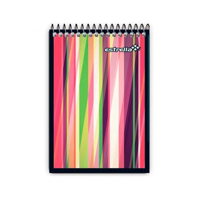 LIBRETA ESTRELLA ESPIRAL RAYA C/40 HOJAS