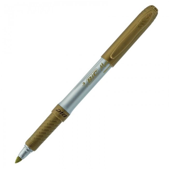 MARCADOR PERMANENTE BIC PUNTO FINO METALIC VARIOS COLORES