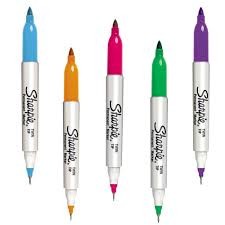 MARCADOR SHARPIE TWIN 2 EN 1 VARIOS COLORES  27008616183