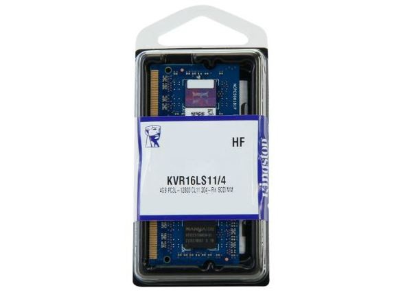 MEMORIA SODIMM KINGSTON 4GB DDR3L-1600 KVR16LS11/4
