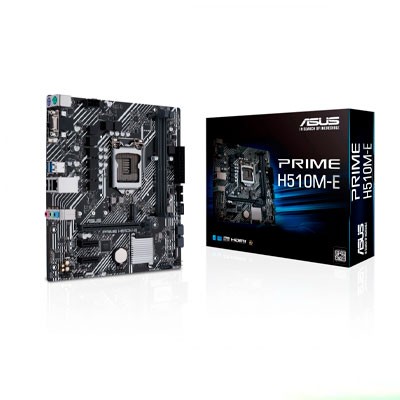 MOTHERBOARD ASUS MICRO ATX PRIME H510M-E S-1200 64GB DDR4 HDMI INTEL, 90MB17E0-MVAAY0
