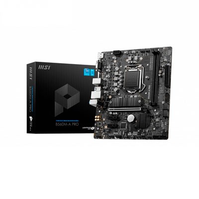 MOTHERBOARD MSI B560M-A PRO, S-1200, 64GB, DDR4, VGA/HDMI, INTEL, B560M-A PRO