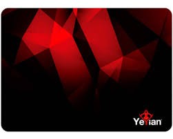 MOUSE PAD YEYIAN KRIEG 1050 50X33CM ANTIDERRAPANTE NEGRO/ROJO RESISTENTE AL AGUA