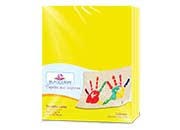 PAPEL CARTA COLOR AMARILLO NEON PAQ C/100