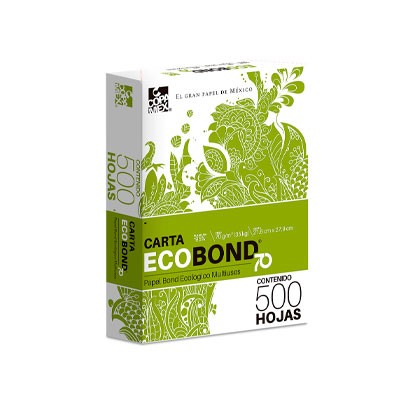 PAPEL ECOBOND CARTA ECOLOGICO P/IMPRESORA (500 HOJAS)