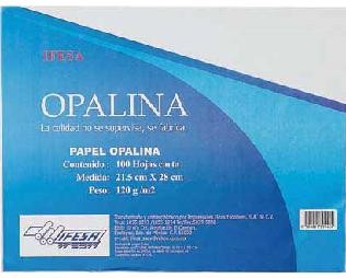 PAQ PAPEL OPALINA CARTA BLANCO C/100HJS 120GR