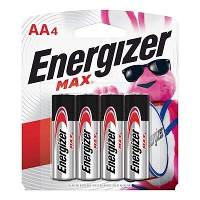 PAQUETE DE PILAS ENERGIZER AA C/4 PILAS
