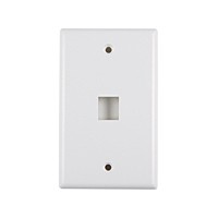 PLACA 2" X 4" DE 1 PUERTO, BLANCA