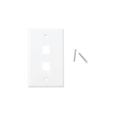 PLACA DE PARED LINKEDPRO RJ-45, 2 PUERTOS, BLANCO, LP-FP-17