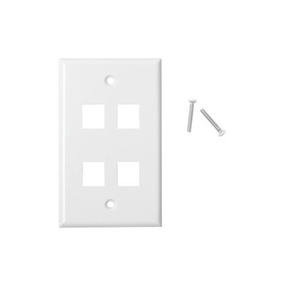 PLACA DE PARED LINKEDPRO RJ-45, 4 PUERTOS, BLANCO, LP-FP-19