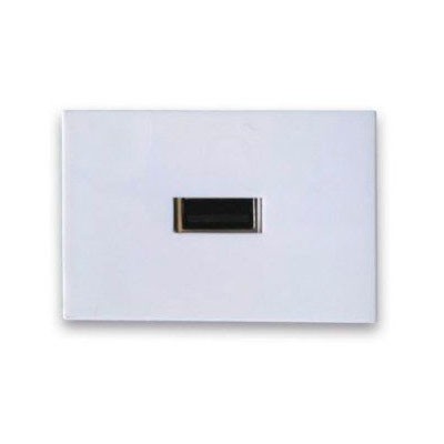 PLACA PARA PARED BROBOTIX, 1 PUERTO USB, BLANCO, 938344