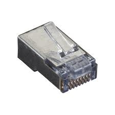 PLUG RJ45 CAT 5 BLINDADO DE 8 HILOS