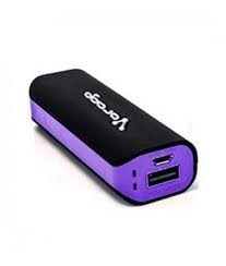 POWER BANK VORAGO AU-109 2200 MAH NEGRO/MORADO