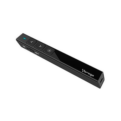 PRESENTADOR LASER VORAGO, 3 BOTONES, 2.4GHZ, NEGRO, LASP-300 SLIM-V4
