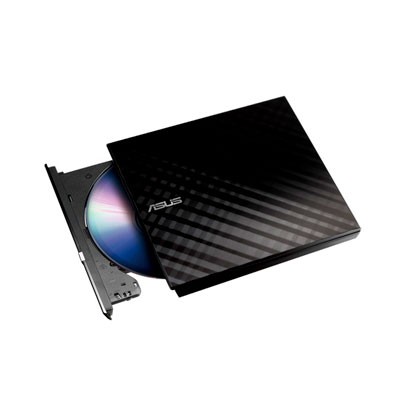 QUEMADOR DE DVD EXTERNO ASUS SDRW-08D2S-U, DVD-R 8X / DVD+RW 8X, USB 2.0, NEGRO
