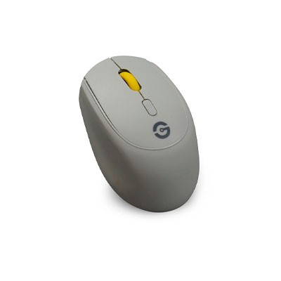 RATON GETTTECH COLORFUL, INALAMBRICO, USB, GRIS/AMARILLO, GAC-24407G