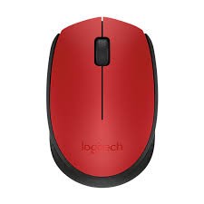RATON LOGITECH M170, INALAMBRICO, USB, ROJO, 910-004639