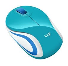 RATON LOGITECH M187, INALAMBRICO, USB, AZUL, 910-005363