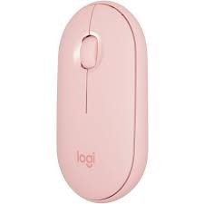 RATON LOGITECH M350 PEBBLE, INALAMBRICO, BLUETOOTH, ROSA, 910-005769