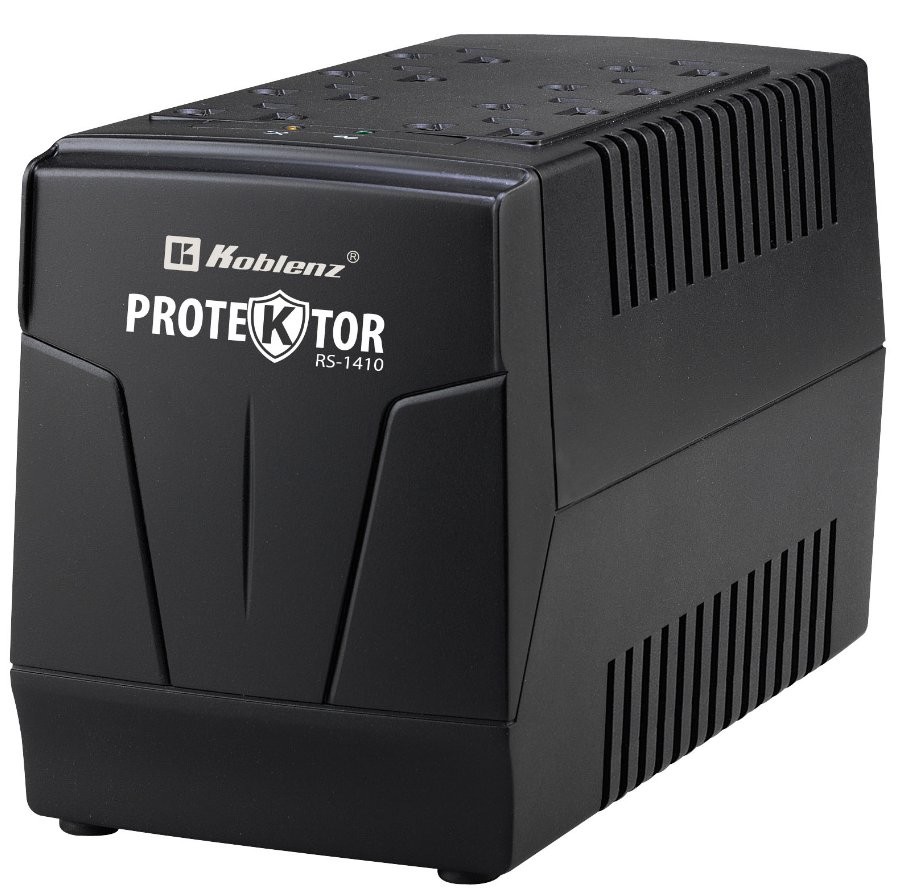 REGULADOR KOBLENZ RS-1410, 700W, 1410VA, SALIDA 132V, 8 CONTACTOS, 00-1599-00-0