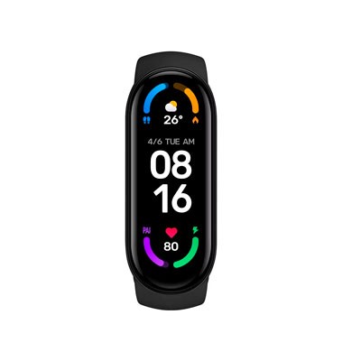 SMARTWATCH XIAOMI MI BAND 6 1.56'' AMOLED, NEGRO
