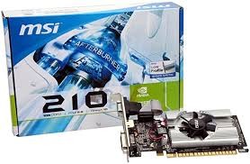 TARJETA DE VIDEO MSI NVIDIA GEFORCE 210, 1GB DDR3, PCIE 2.0, HDMI, DVI, VGA, N210-MD1G/D3