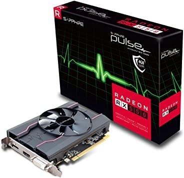 TARJETA DE VIDEO SAPPHIRE AMD RADEON RX 550 PULSE 4GB GDDR5, HDMI, DVI, DISPLAYPORT, PCIE 2.0, 11268-01-20G, RX550, RX-550