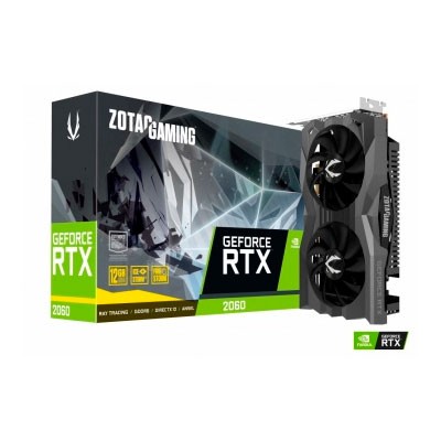 TARJETA DE VIDEO ZOTAC NVIDIA GEFORCE RTX 2060 GAMING TWIN FAN 12GB, 12GB 192-BIT GDDR6, PCI EXPRESS X16 3.0, ZT-T20620F-10M, R