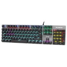 TECLADO GAMER BALAMRUSH ALBA, MECANICO, ALAMBRICO, PLATA/NEGRO BR-929653