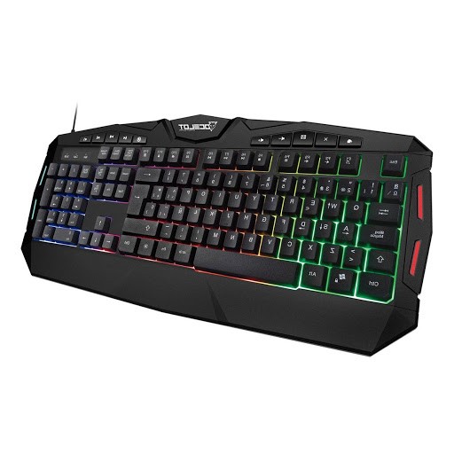 TECLADO GAMER EXTENDIDO OCELOT MEMBRANA OGEK03  ALAMBRICO NEGRO