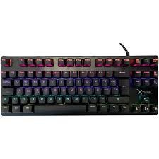 TECLADO GAMER XZEAL XZ1020 RGB, MECANICO, SWITCH ROJO, ALAMBRICO, NEGRO