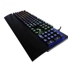 TECLADO GAMER YEYIAN FLARE SERIE 2000 YAT1803, RGB, MECANICO, SWITCH ROJO, NEGRO
