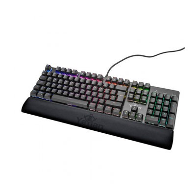 TECLADO GAMER YEYIAN KUSARI, ALAMBRICO, RGB, MECANICO, SWITCH OUTEMU BROWN, NEGRO, YKM-ERGB-03